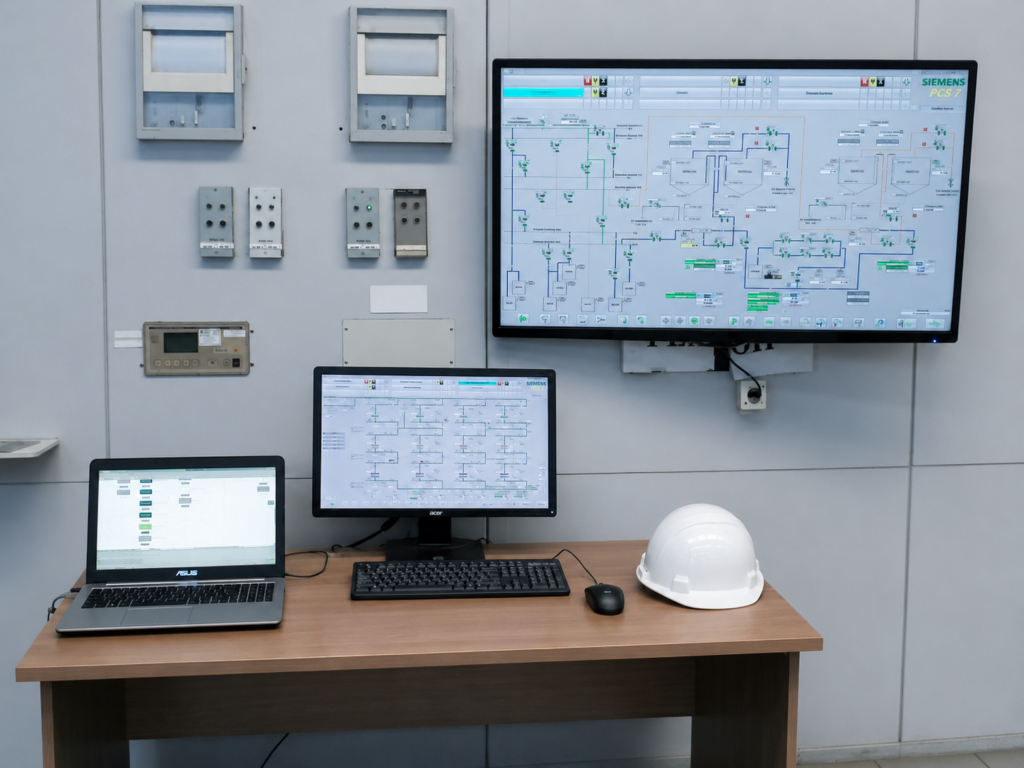 Рабочее место оператора SCADA-системы линии очистки конденсата